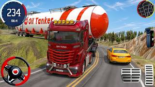 Mengemudi Truk Tangki Minyak 3D - Pengemudi Truk Pengangkut Kargo Berat - Game Android screenshot 3