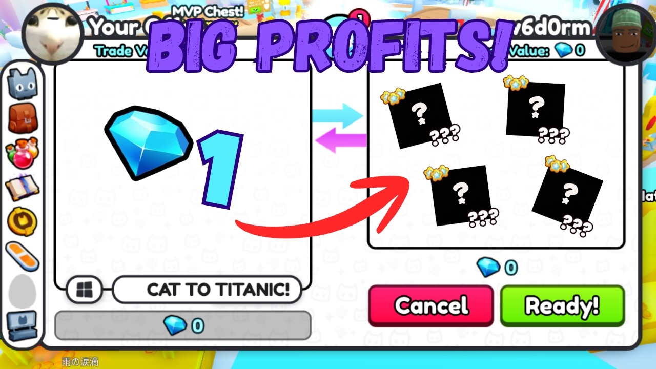 0 TO TITANIC #1 | 600M+ PROFIT! | Pet Sim 99 Trading Montage!