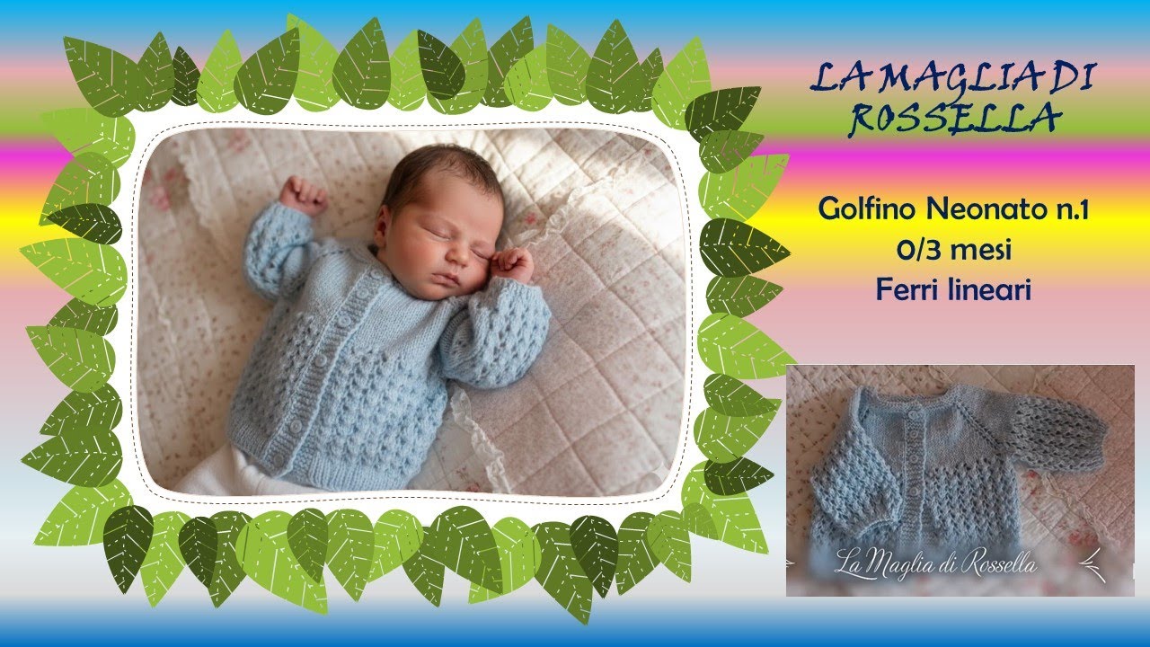 Primo Golfino gemello per neonata 3/6 mesi topdown uguale ma non identico  al secondo. - YouTube