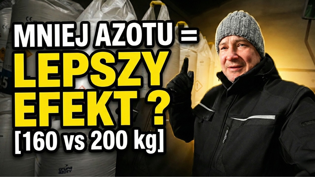 MNIEJ AZOTU = LEPSZY EFEKT ? RZEPAK I PSZENICA [160 vs 200 kg] PLAN NA 2026