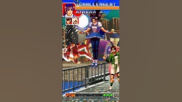 KOF 97 ATHENA ASAMIYA POWER MOVES 1 #Shorts