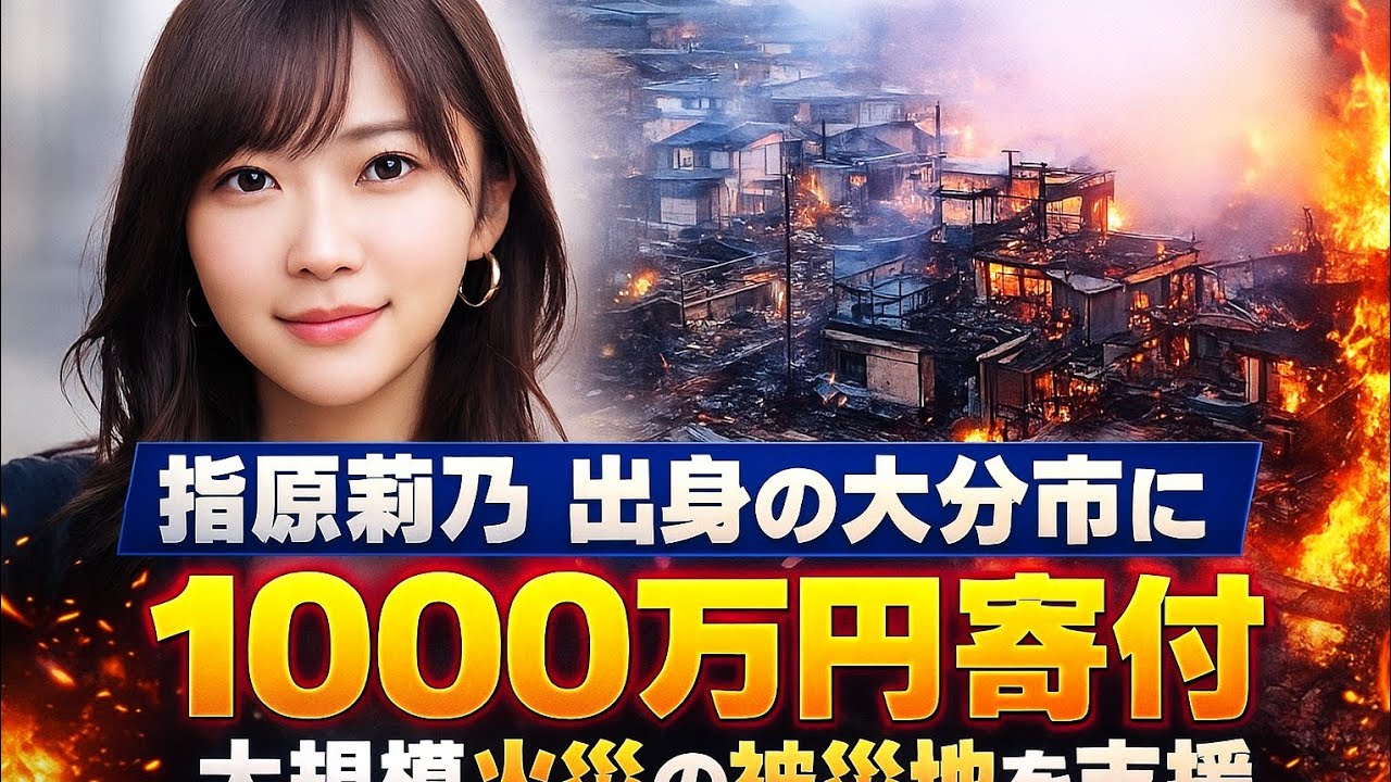 故郷を想う指原莉乃、大分火災の復興へ1000万円のサポート