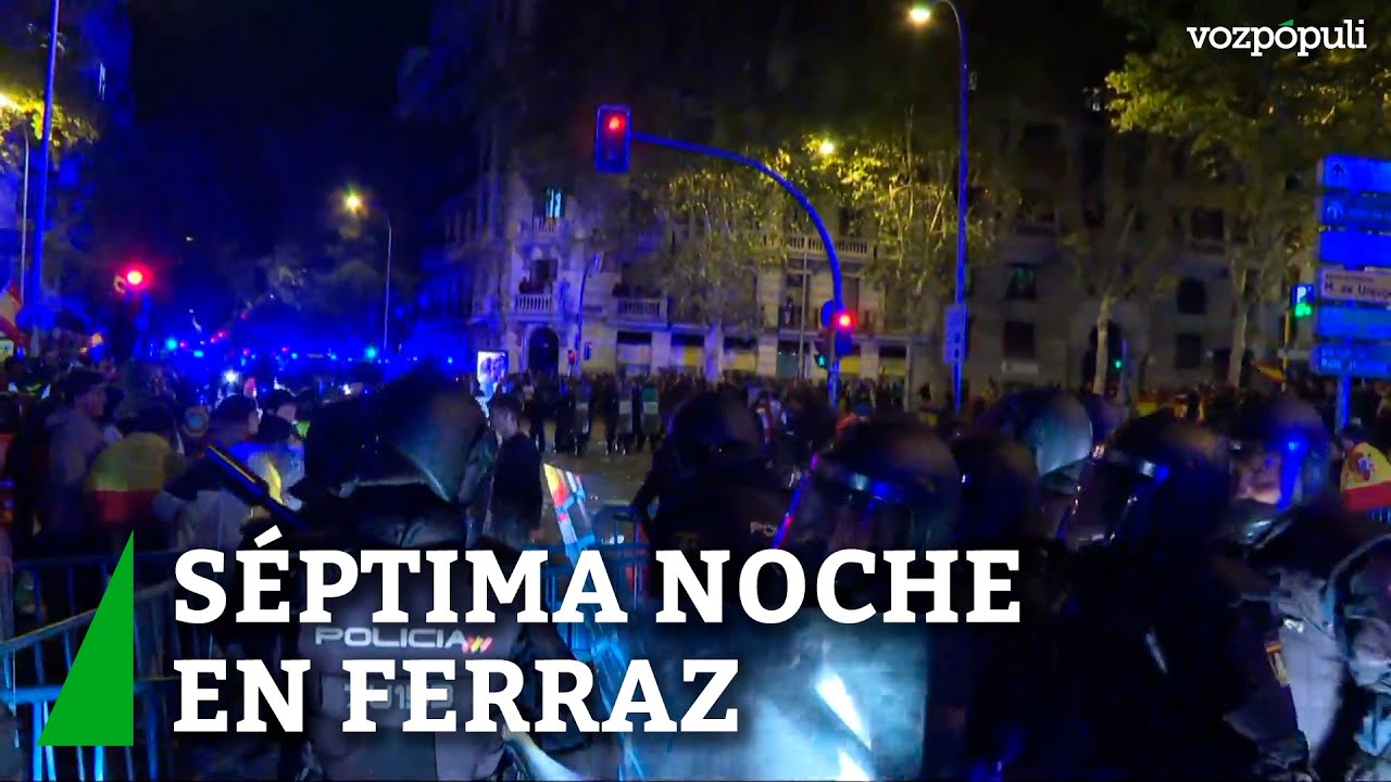 24 detenidos y 7 policías heridos en la séptima noche de protestas en ...