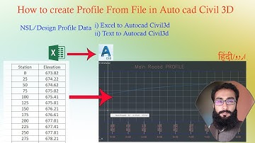 How to create Profile From File in Auto cad Civil 3D Urdu/Hindi