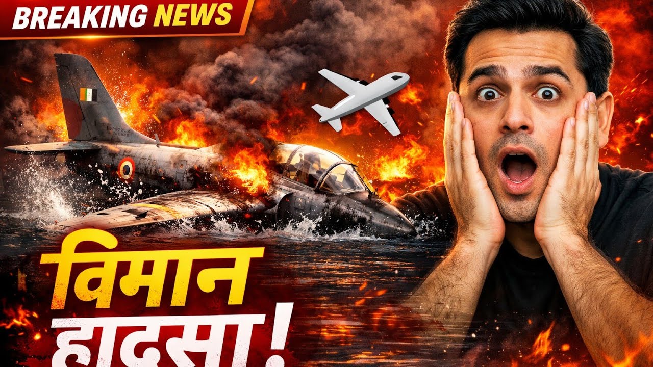 🛩️Prayagraj Air Force Training Aircraft Crash and Pilot Rescue 