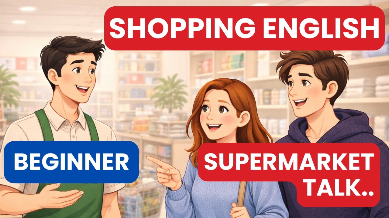 Learn English at the Supermarket | Daily English Conversation Practice | English Podcast