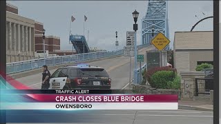 Crash on Blue Bridges temporarily halts traffic