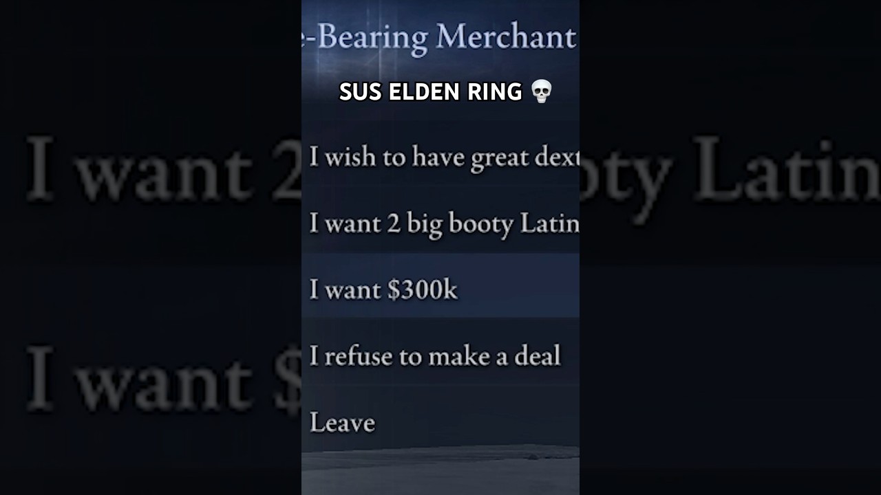 Absolutely SUS Elden Ring Moments 💀 #eldenring #shorts