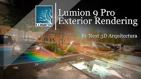 Lumion 9 pro / Effect of rain and sunset