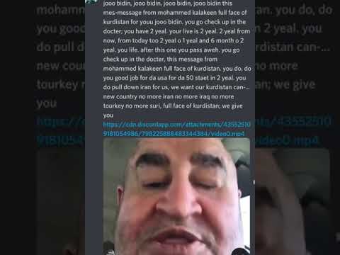 Message From Mohammed Kalakeen To Joe Biden