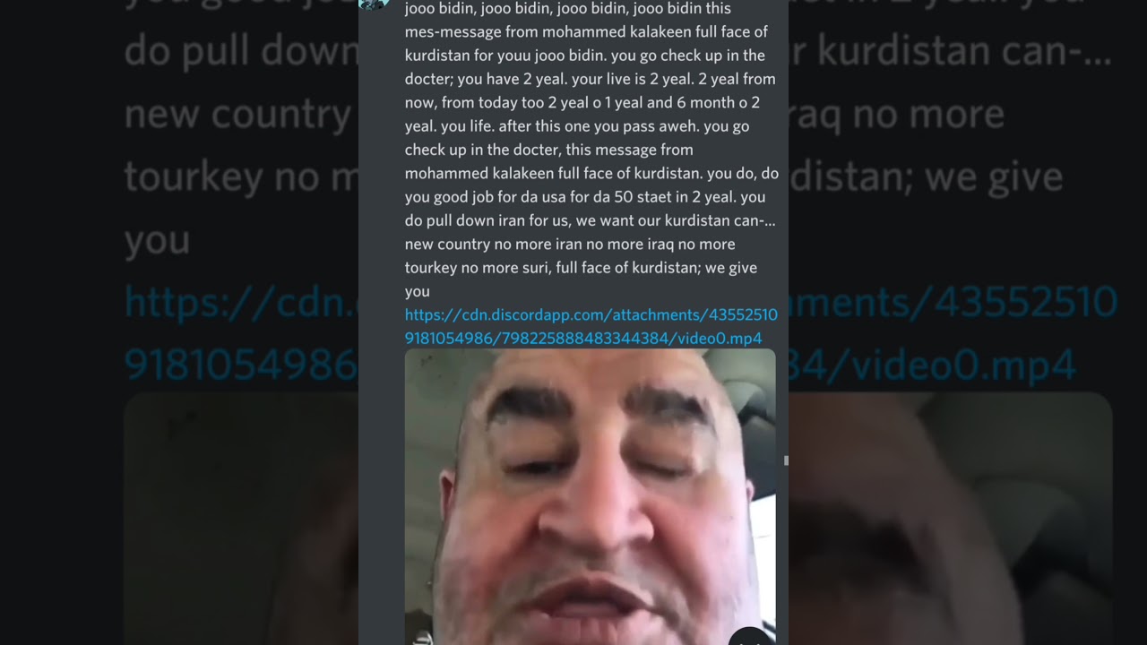 Message from Mohammed Kalakeen to Joe Biden