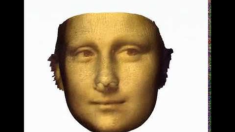 World first 3D accurate AI generated model of Mona Lisa.