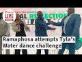 South African president Cyril Ramaphosa dances to Tyla