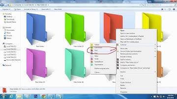 How to change folder color ? फोल्डर का कलर कैसे बदलें
