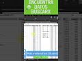 🟣Encuentra datos Excel facilmente🔎#excel  #excelhacks #empleo  #oficina #buscar #datos #shorts #yt