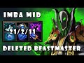 How To Play Rubick Mid Deleted Beastmaster with 21Kills | Guides Gameplay - Dota 2 7.29