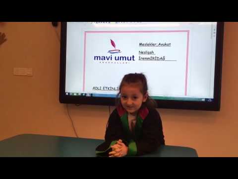Özel Esenyurt Mavi Umut Anaokulu Neslişah İrem İridağ'ın Meslek Sunumu :)