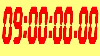 Famous 9 hour Stopwatch 540 minutes Stopwatch with Yellow Background and Red Digits Profile