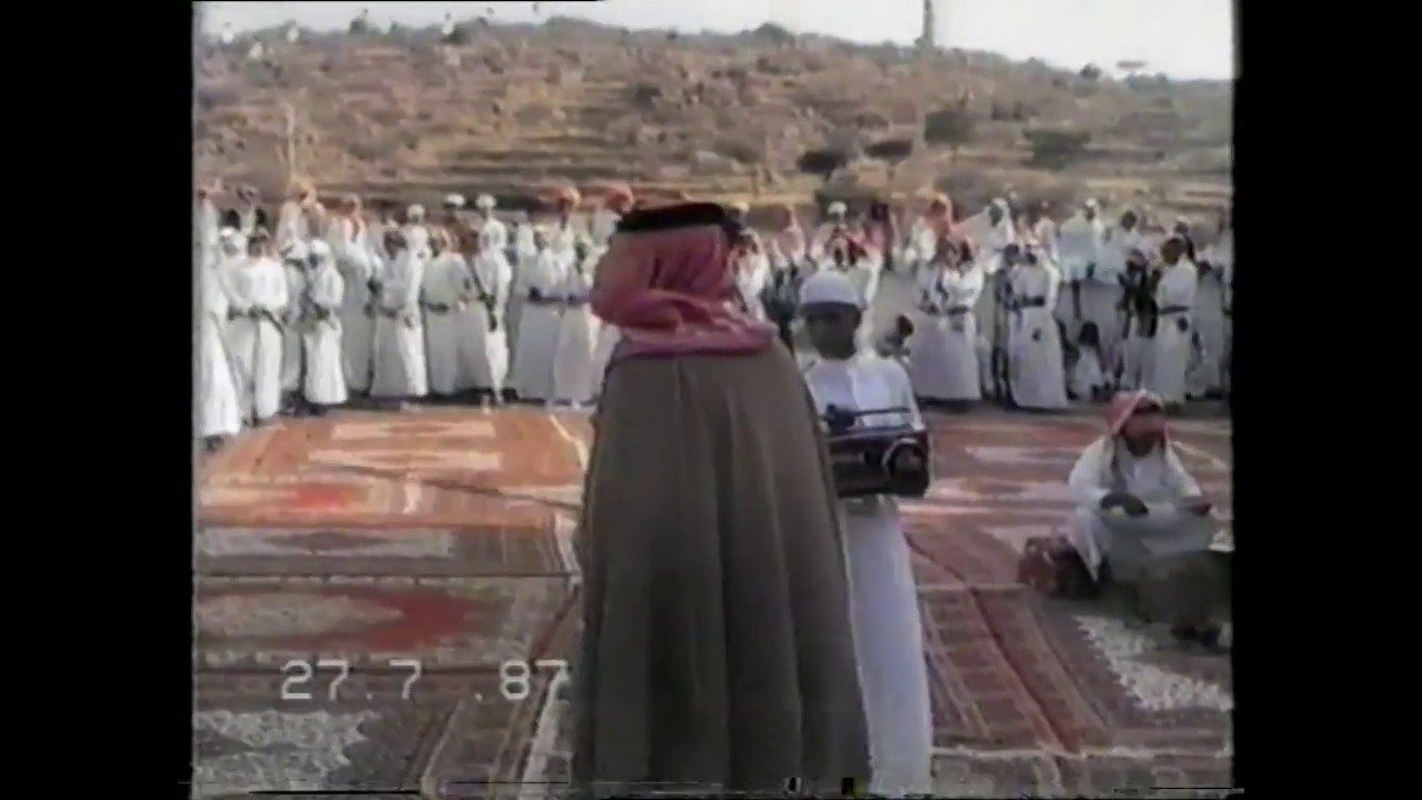 حفله قديمة لقبيلة  كنانه بني شهر   عام 1407هـ(الجزء الأول) عرضة العصر