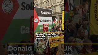 Donald Trump’s UK state visit met with protests