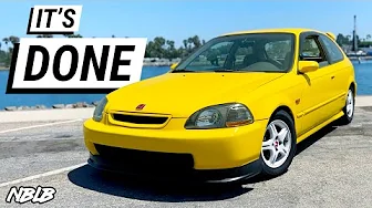 The B16 Swapped EK Civic is Done, and it RIPS!
