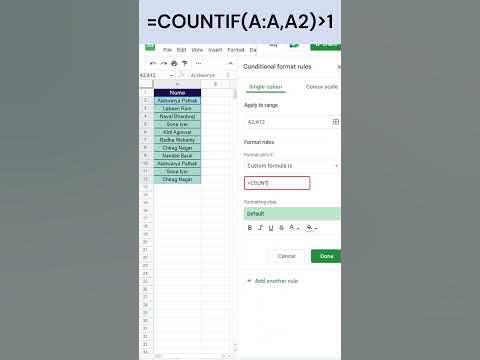 How to find duplicate values using Conditional Formatting | Google ...