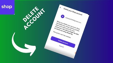 how to delete shop app account