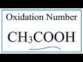 Oxidation Numbers and Acetic Acid