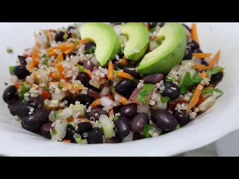 Ensalada de quinoa con frijoles negros!!!👌