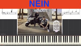 Nein - Raf Camora &amp; Bonez MC Piano Tutorial Instrumental Cover