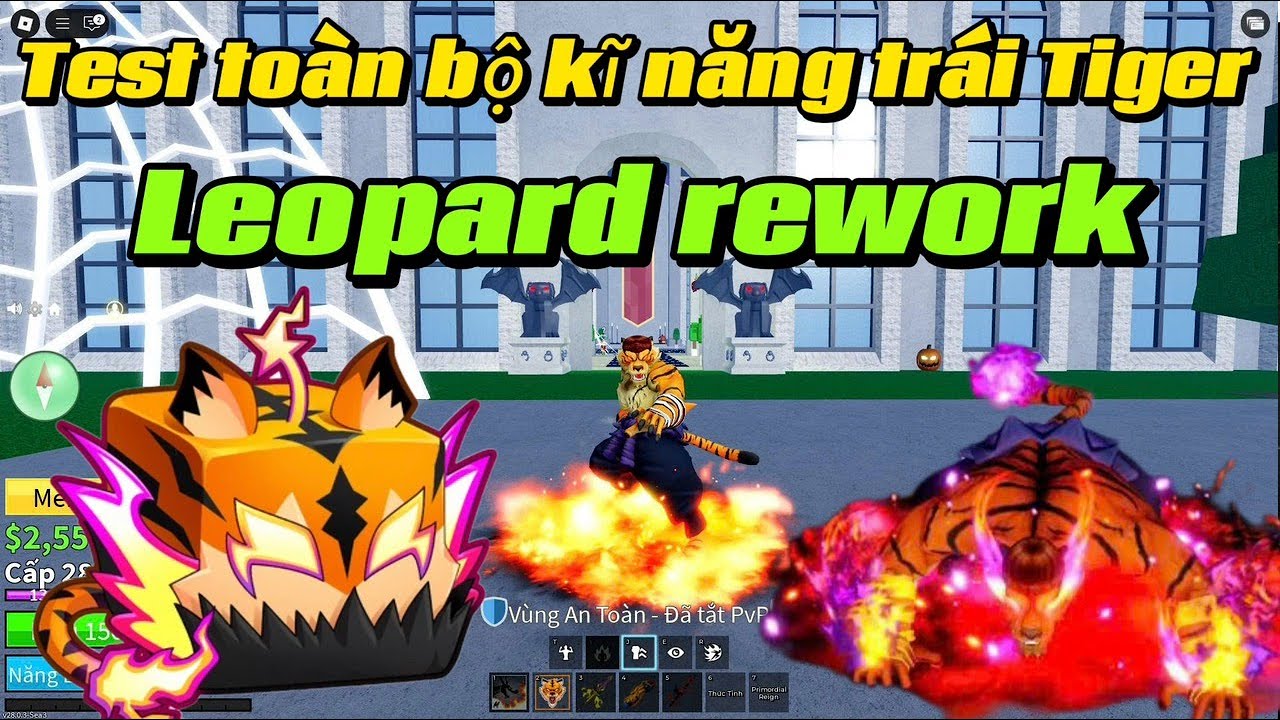 Toàn bộ kỹ năng trái Leopard Rework hiệu ứng kĩ năng cực đẹp - YouTube
