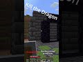 Kill the Dragon Short #18 #minecraft #enderdragon #obsidian #netherportal #build