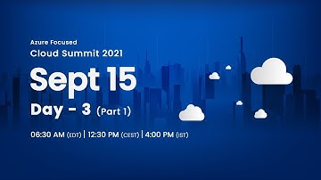 Day 3 - Sept 15 Part 1 : Stratis presents Cloud Summit 2021