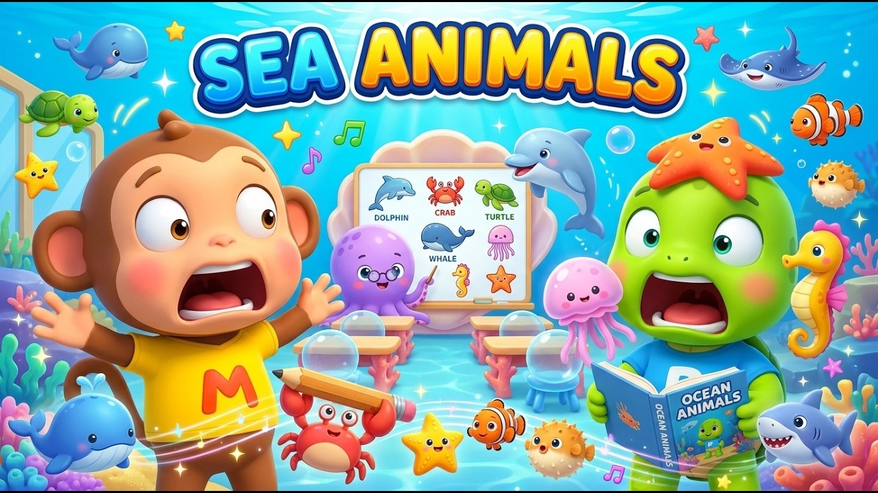 Sea Animals for Kids | Ocean Animals for Toddlers | Baby Sensory ...