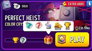 Color crystals perfect heist solo challenge | match masters | color crystals solo