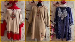 Customised Pheran Set Collection 2026 Tilla Work Pheran Winter Collection
