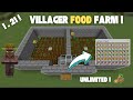 EASY &amp; AUTOMATIC VILLAGER FOOD FARM TUTORIAL IN MINECRAFT BEDROCK 1.21 | ULTIMATE SURVIVAL GUIDE