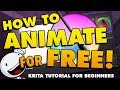 How To Animate in Krita for Beginners - FREE ANIMATION SOFTWARE!