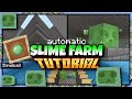 AUTOMATIC SLIME FARM 🟢 Minecraft Bedrock Tutorial 💀 MCPE,Xbox,PS4,Windows,Switch