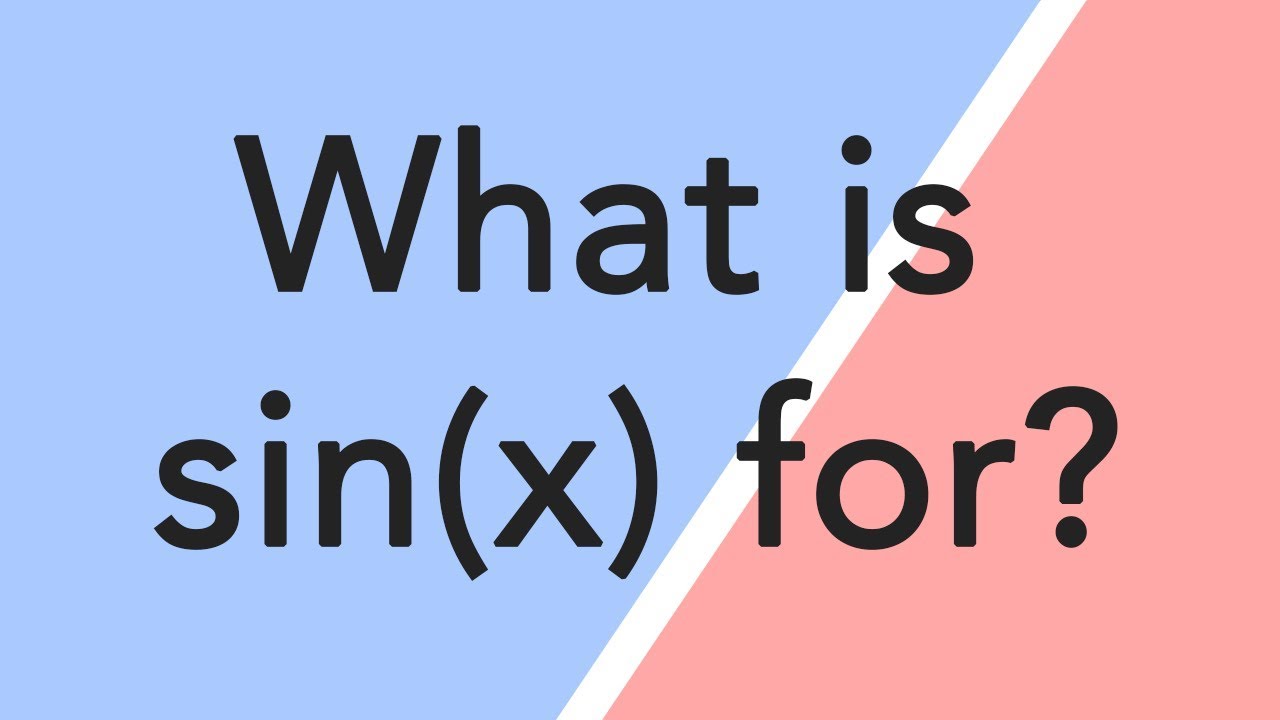 What do we use sin(x), cos(x) and tan(x) for? - youtube