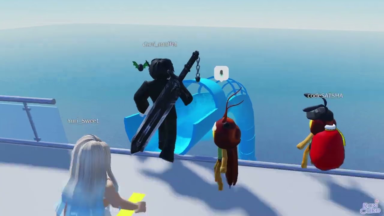 GRITOS EN TOBOGAN MOMENTO DIVERTIDO (ROBLOX)