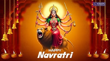 Happy Navratri 2024 | Navratri motion graphics after effects Tutorials | Navratri Status
