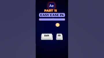 Easy Ease In Shortcut in After Effects! #aftereffect #shortcut