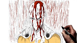 How to Draw Saitama (Serious) | Step By Step | One Punch Man