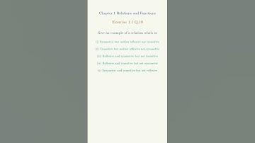 NCERT Class 12 Maths Relations and Functions Ex 1.1 Q10 | Animated Solution #shorts #class12maths