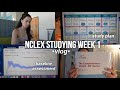NCLEX STUDY VLOG *week 1* 📚🩺 | Archer review, scheduling my date, lymph node ultrasound