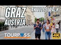 Graz, Austria Old Town Walking Tour / Altstadt Walk 【4K】 Ultra HD Travel and Virtual Treadmill Video