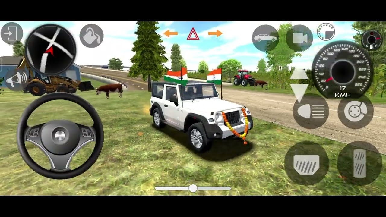 Modified Mahindra Thar Games:India White Thar (Gadi Wala Games) Car Game Android Game - 