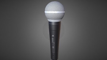 Modeling microphone with MAYA