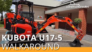 Kubota U17-5 Premium launch | Popular mini excavator receives comfort and hydraulic upgrades